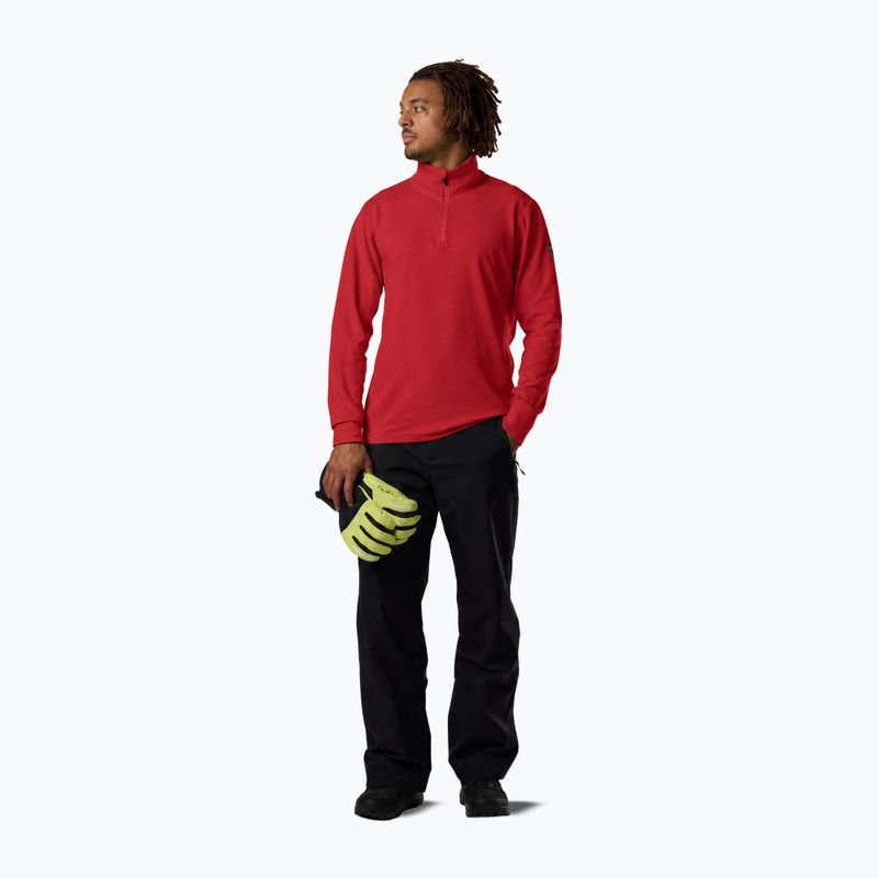 Men's ski sweatshirt Rossignol Mid Layer Stertch Half Zip sports red 2