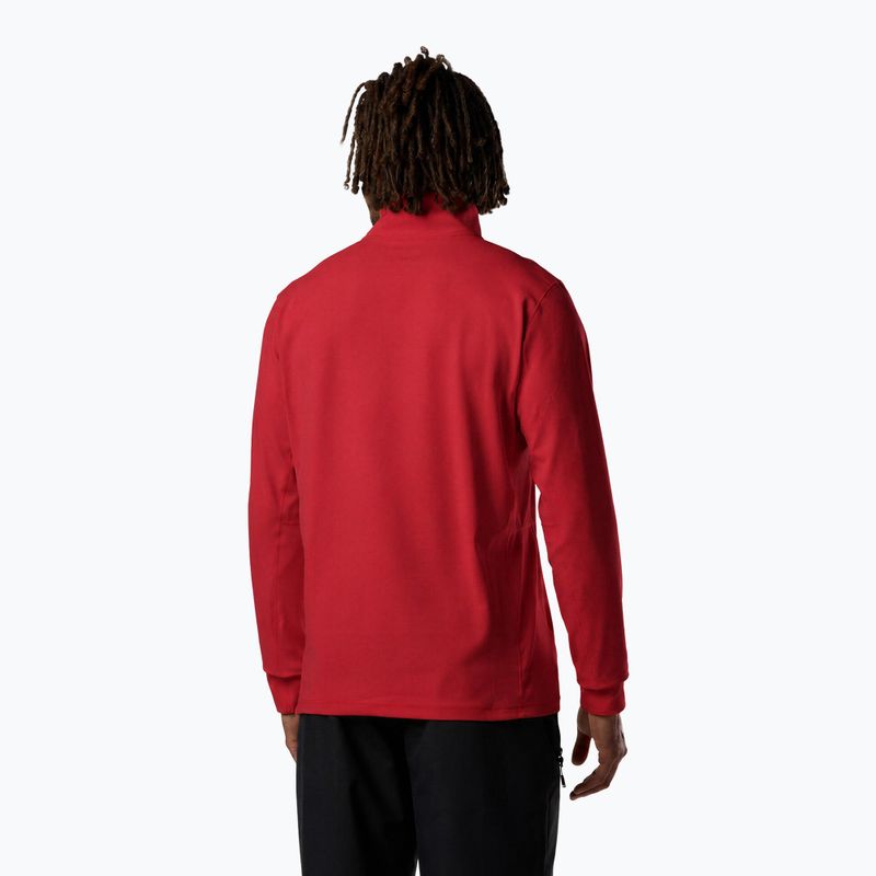 Men's ski sweatshirt Rossignol Mid Layer Stertch Half Zip sports red 3