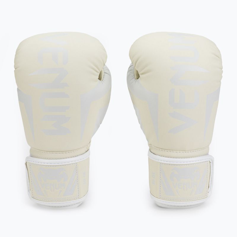 Venum Elite white boxing gloves 0984