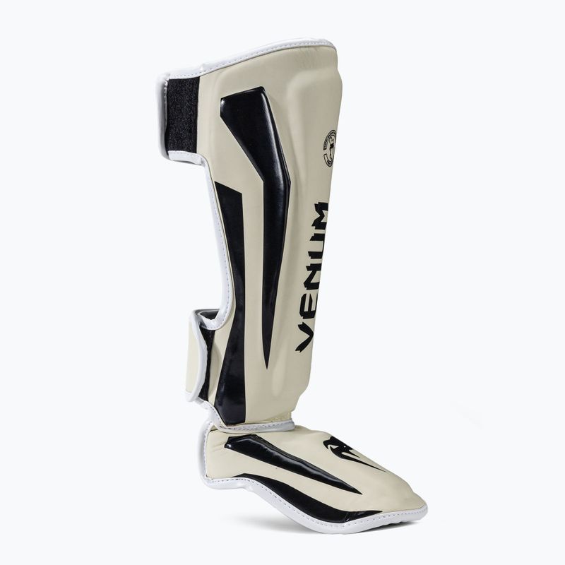 Venum Elite Standup Shinguards tibia protectors black and white VENUM-1394 2