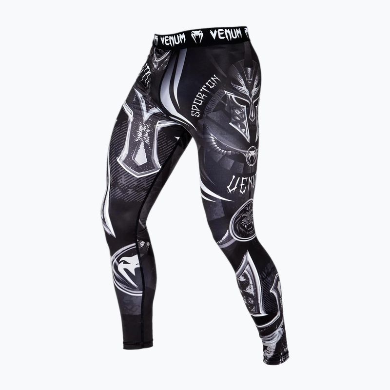 Men's training leggings Venum Gladiator 3.0 Compression Tights black/white 2