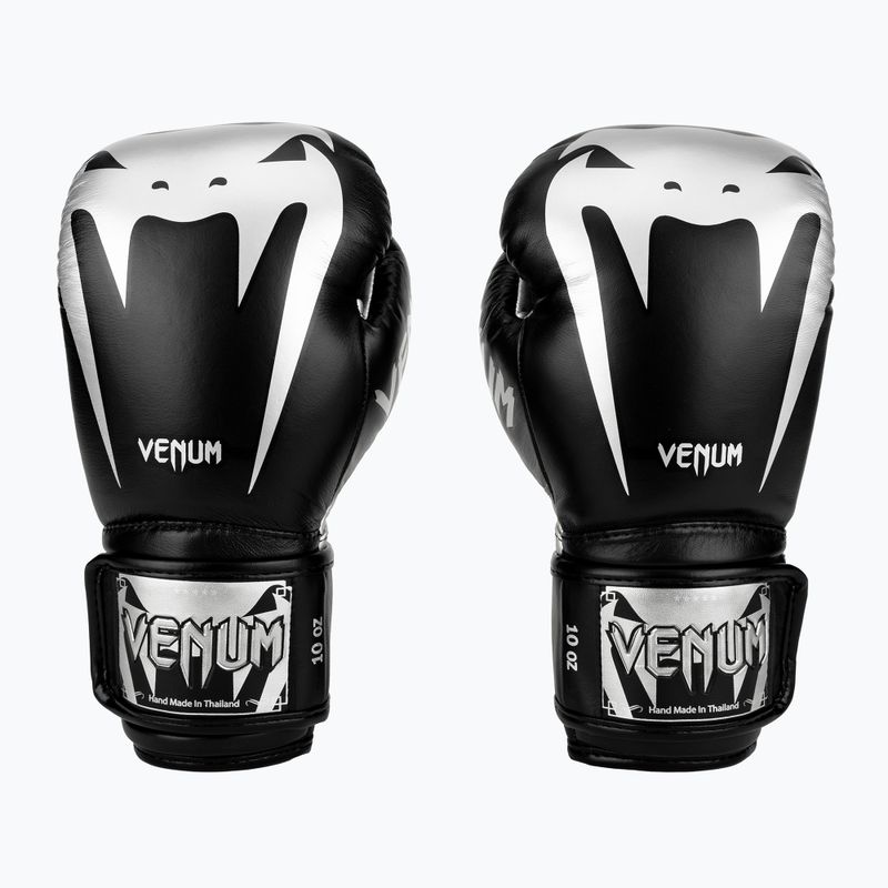 Venum Giant 3.0 black and silver boxing gloves 2055-128 2