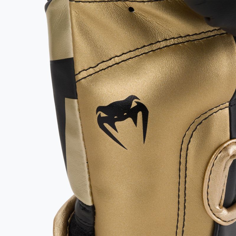 Venum Elite men's boxing gloves black and gold VENUM-1392 5