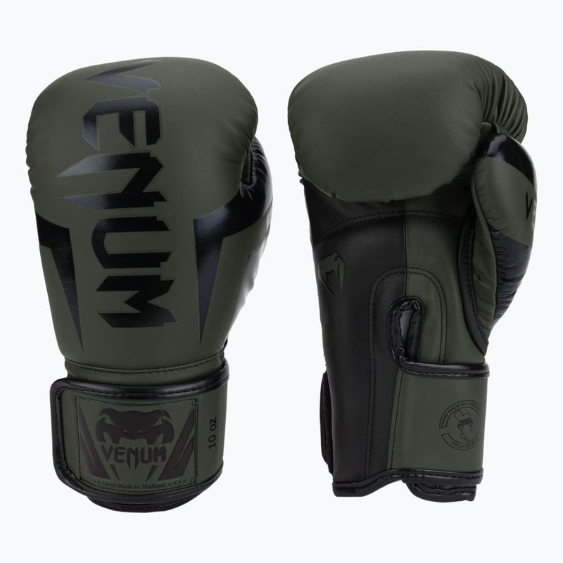 Venum Elite men's boxing gloves green VENUM-1392