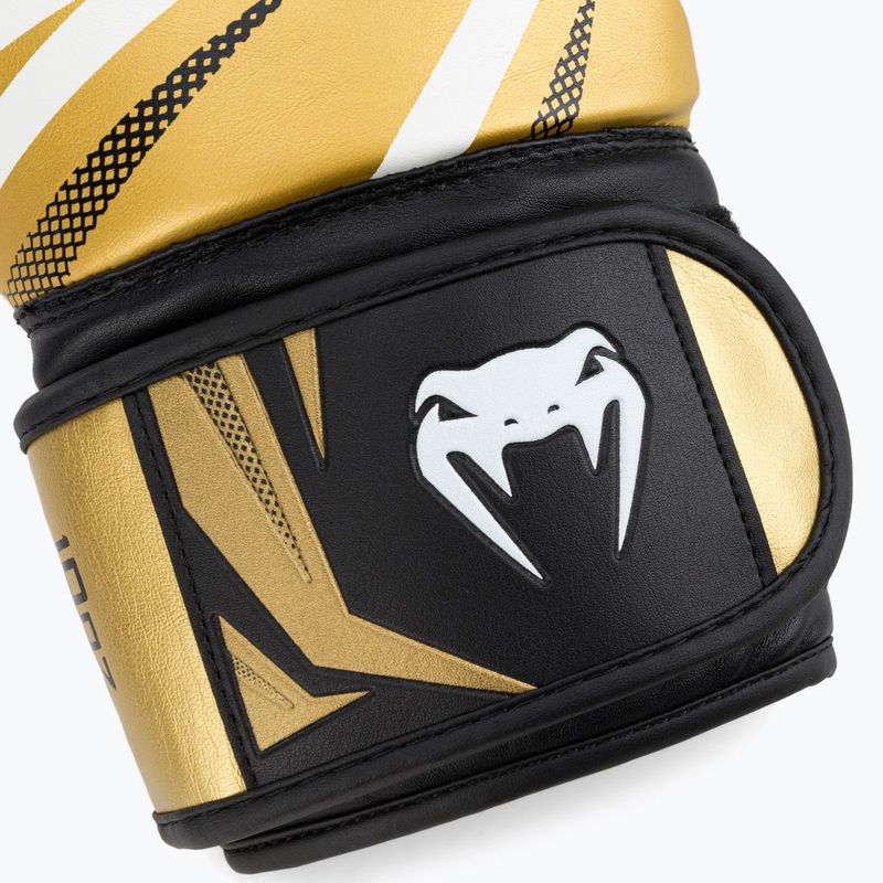 Venum Challenger 3.0 white and gold boxing gloves 03525-520 5