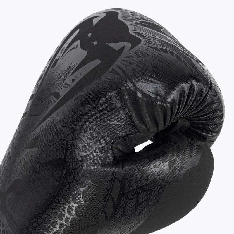 Venum Dragon's Flight black/black boxing gloves 4