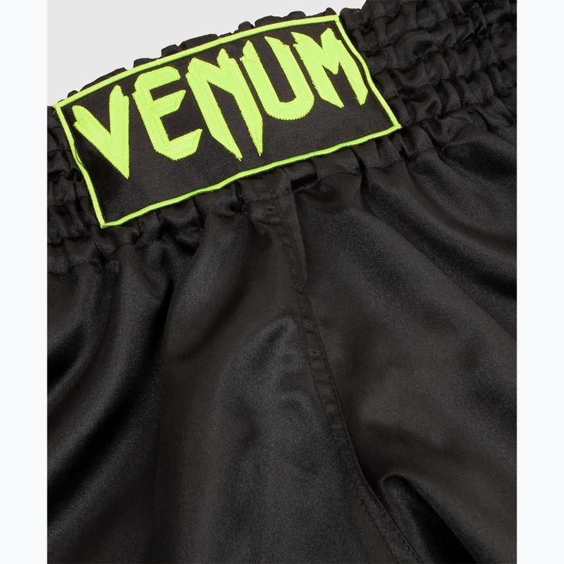 Men's Venum Classic Muay Thai training shorts black/neo yellow 3