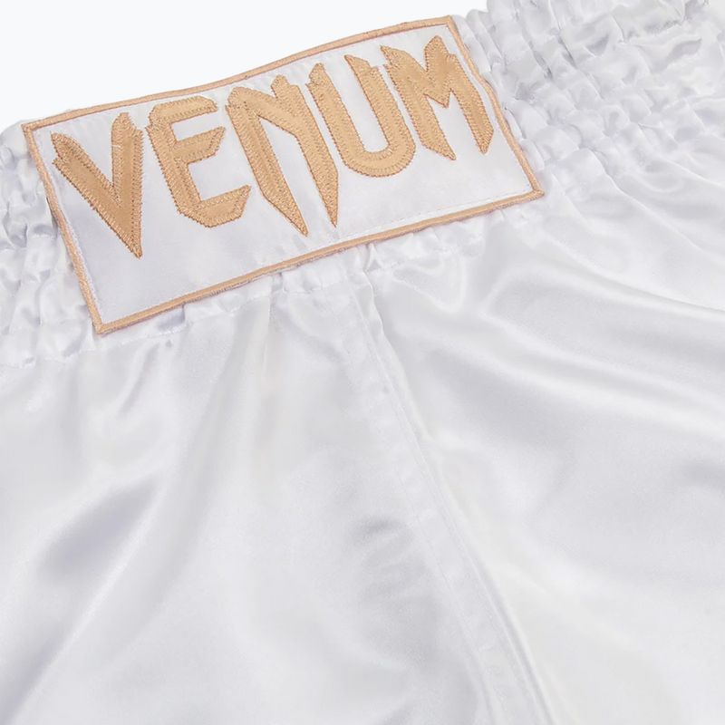 Men's Venum Classic Muay Thai training shorts white/gold 3