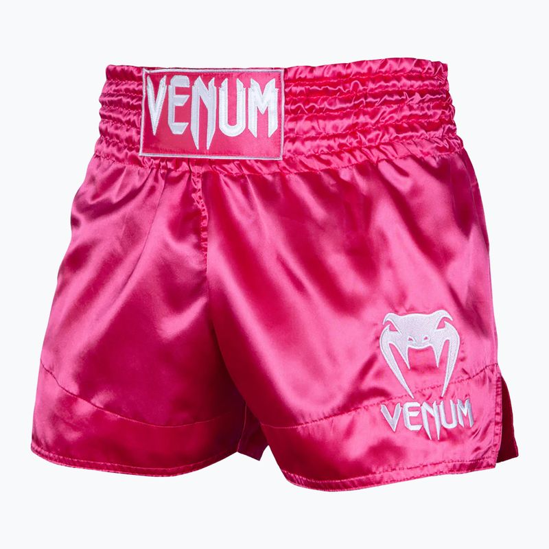 Men's Venum Classic Muay Thai training shorts pink/white