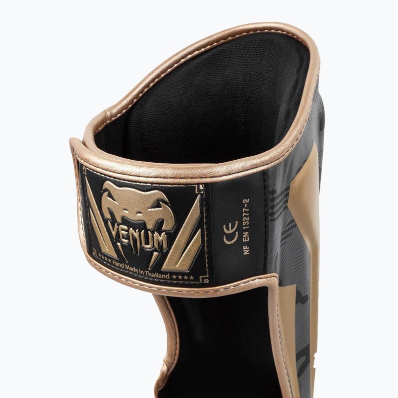 Venum Elite Standup tibia protectors dark camo/gold 4