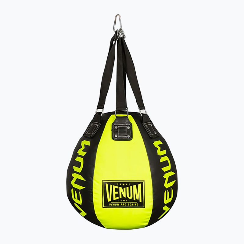 Venum Hurricane Big Ball boxing pearl black/neo yellow