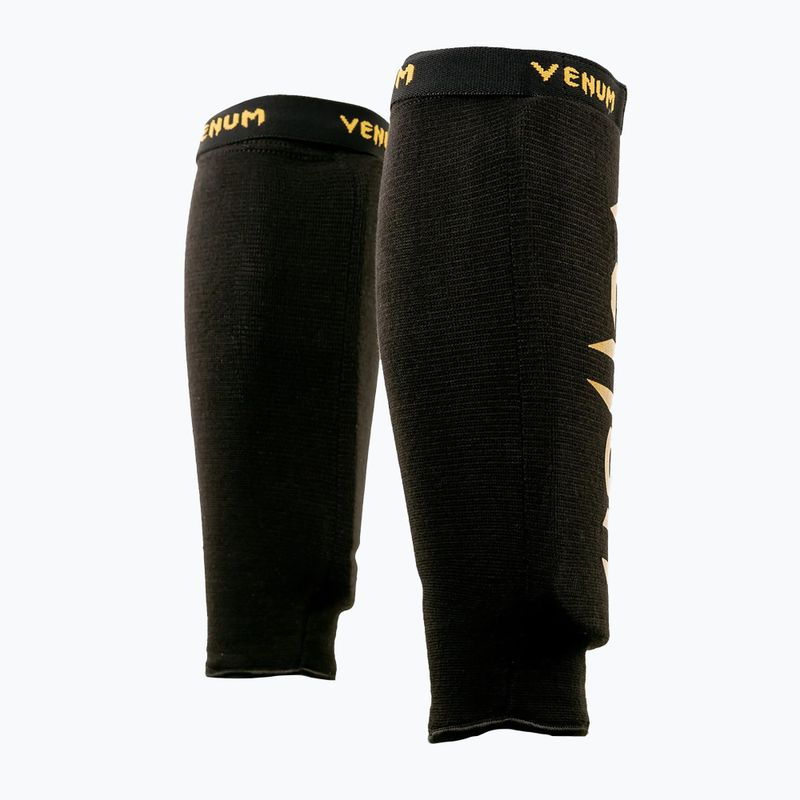 Venum Kontact Without Foot tibia protectors black/gold 2