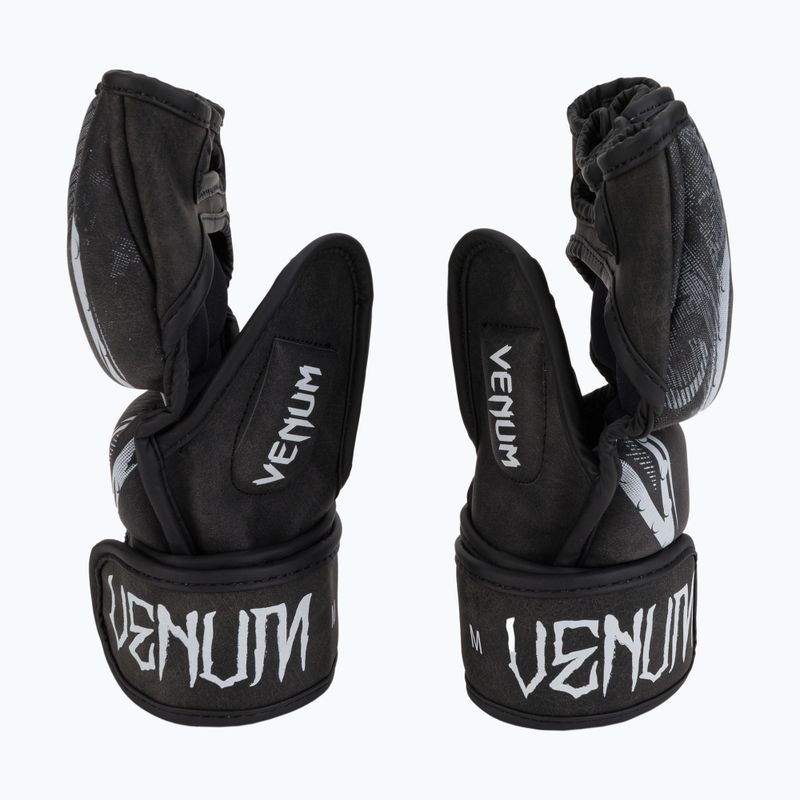 Venum GLDTR 4.0 men's grappling gloves black and white VENUM-04166 4