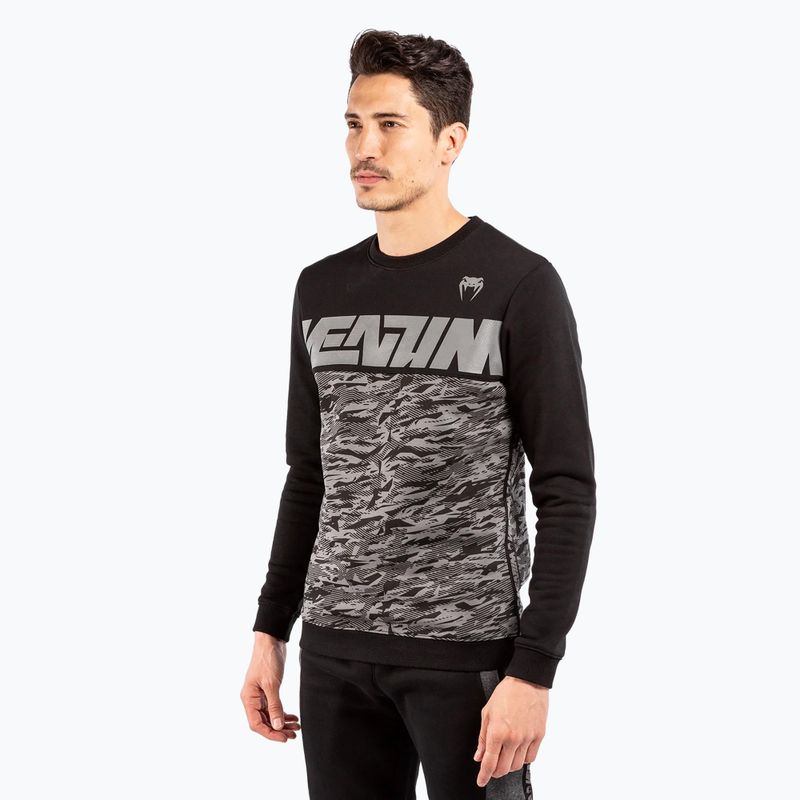 Men's Venum Connect Crewneck sweatshirt black/dark camo 4