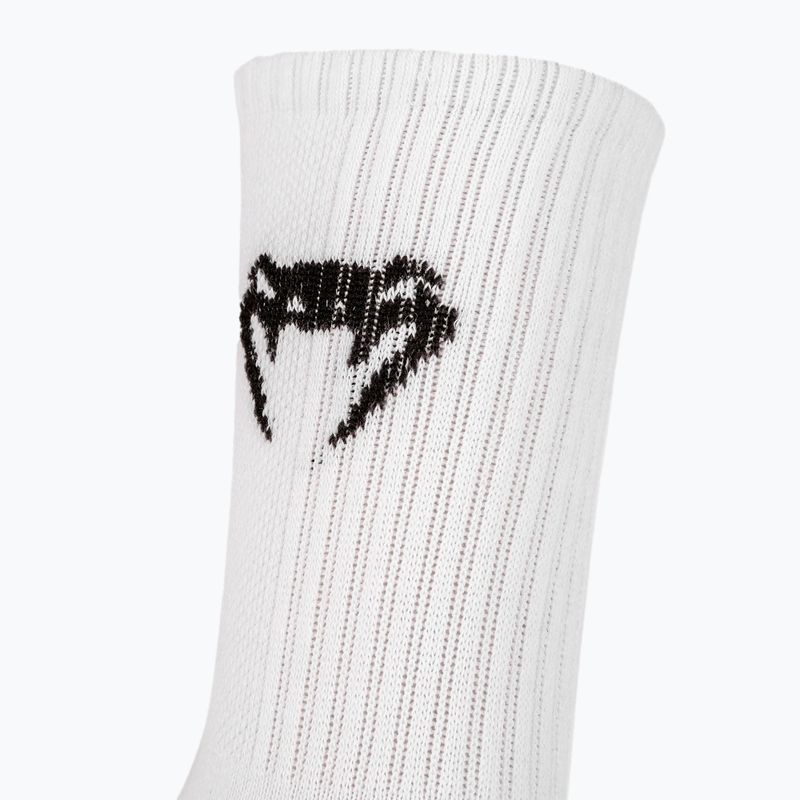Venum Classic men's socks 3 pairs white/black 4