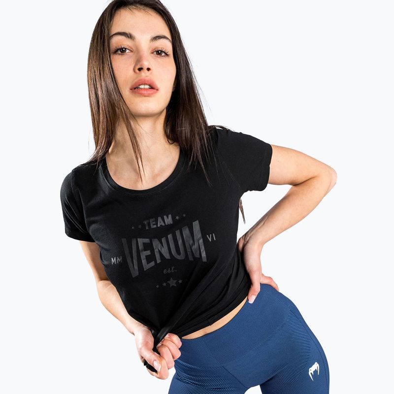 Venum Team 2.0 women's t-shirt black/black 3