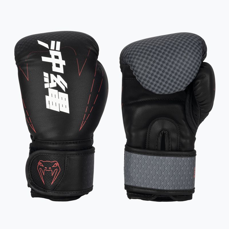 Venum Okinawa 3.0 black/red children's boxing gloves