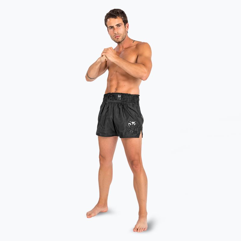 Men's Venum Classic Muay Thai training shorts black/black 2