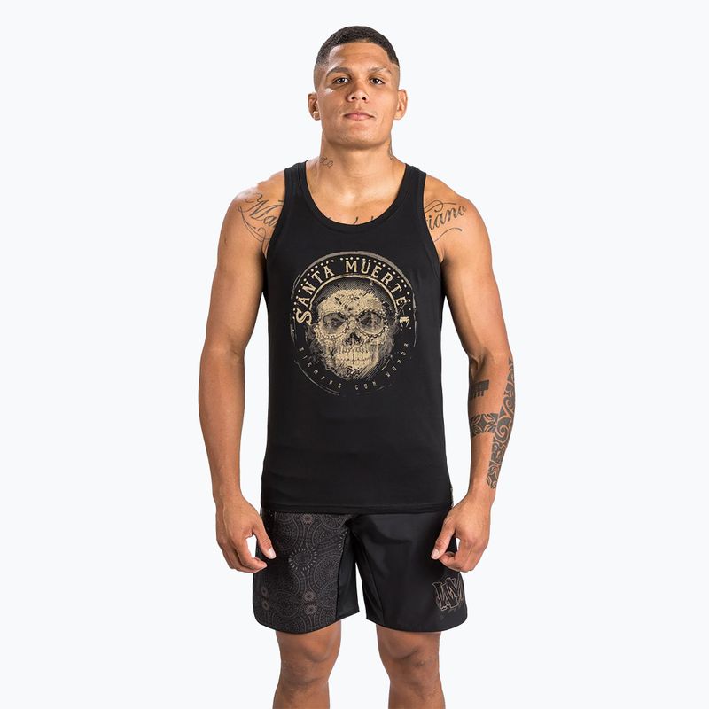 Venum Santa Muerte Dark Side black/brown men's tank top 4