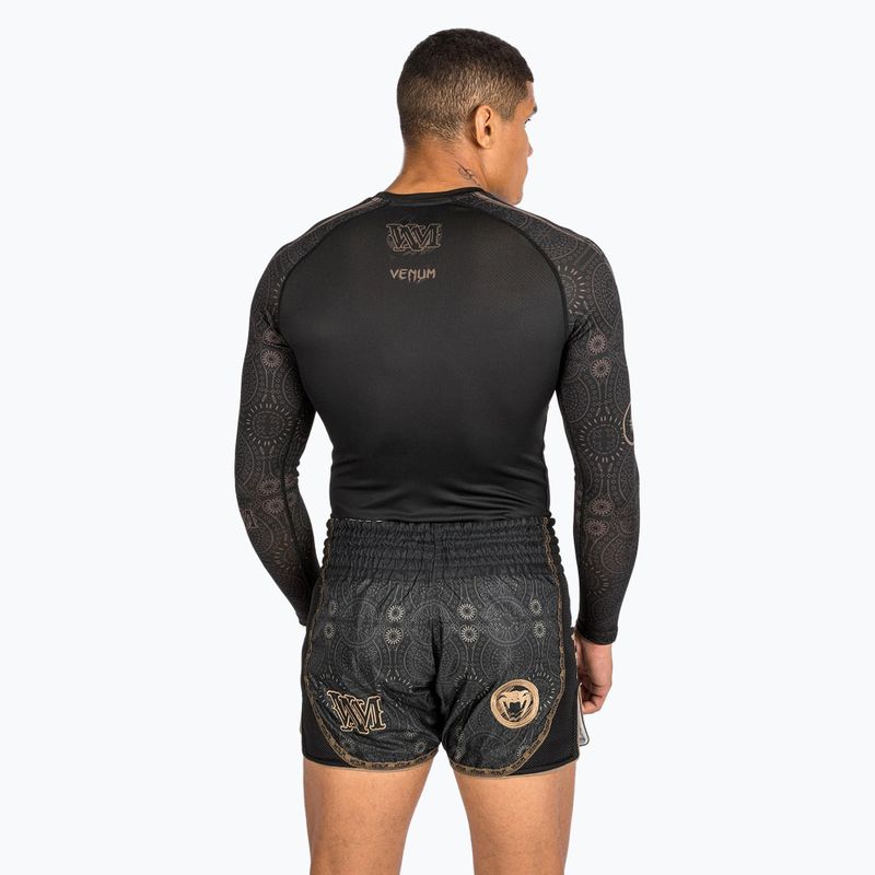 Venum Santa Muerte Dark Side men's longsleeve rashguard black/brown 4