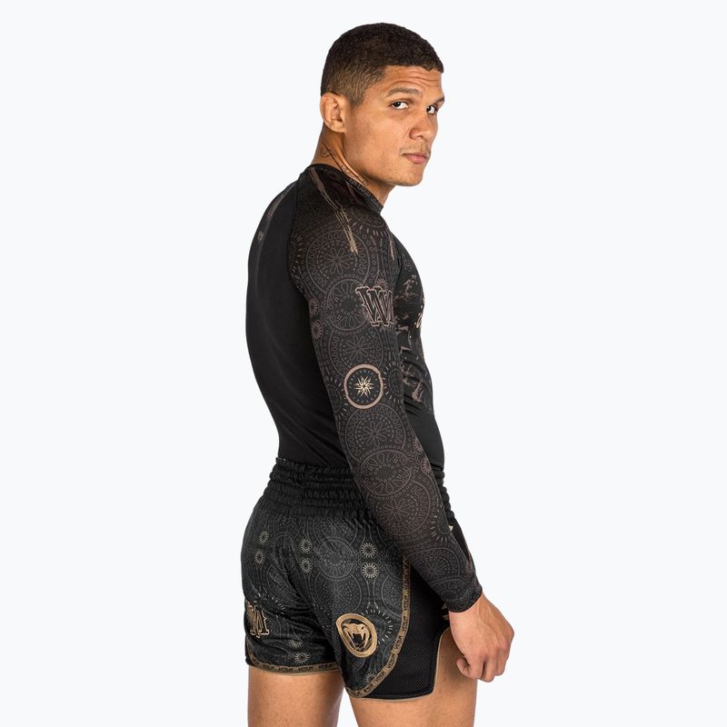Venum Santa Muerte Dark Side men's longsleeve rashguard black/brown 5