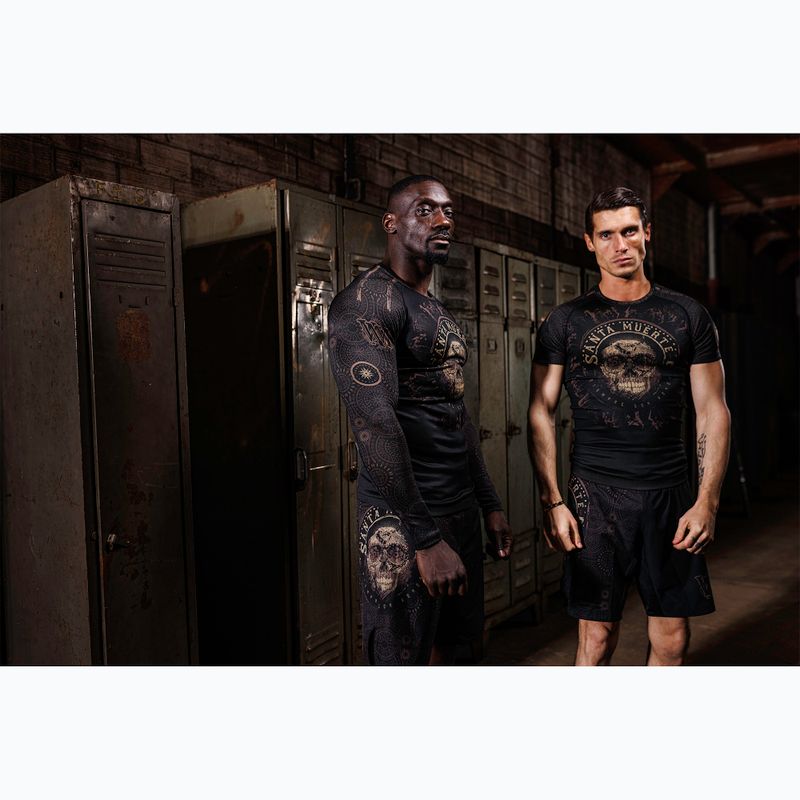 Venum Santa Muerte Dark Side men's longsleeve rashguard black/brown 7