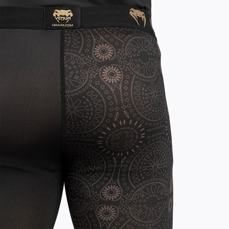 Men's Venum Santa Muerte Dark Side Spats black/brown leggings 10