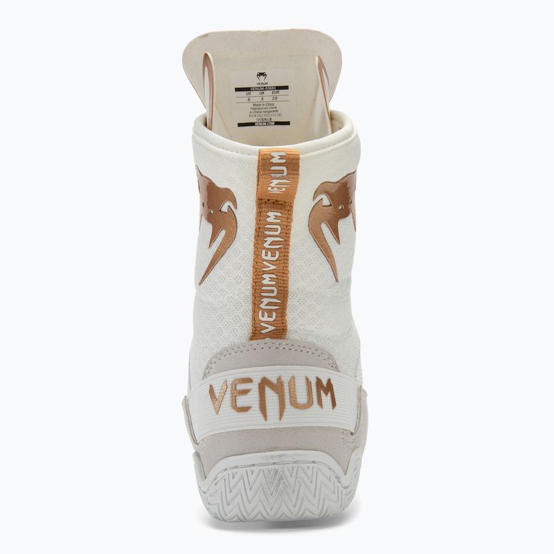 Venum Elite Boxing shoes white/gold 6