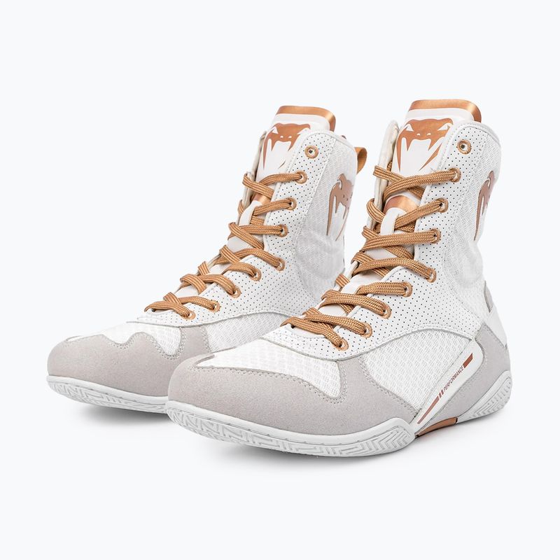 Venum Elite Boxing shoes white/gold 9