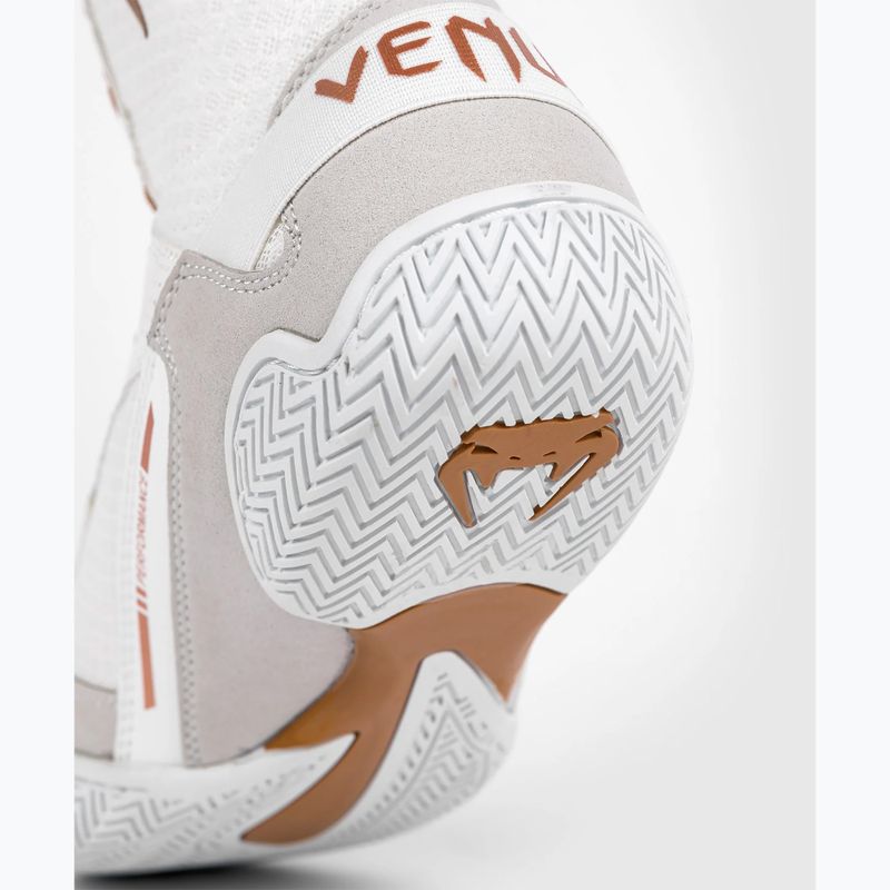 Venum Elite Boxing shoes white/gold 17