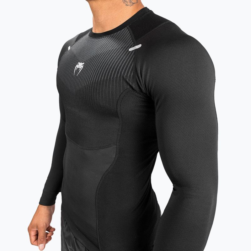 Venum Biomecha men's longsleeve rashguard black/grey 4