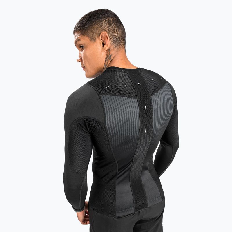 Venum Biomecha men's longsleeve rashguard black/grey 5