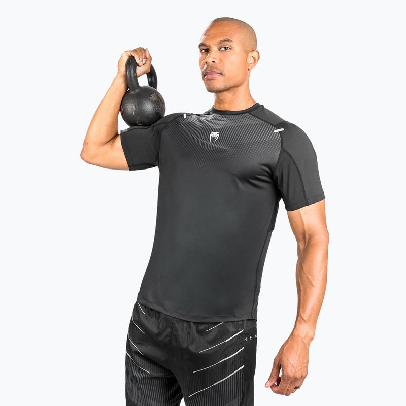 Venum Biomecha Dry Tech men's t-shirt black/grey 2