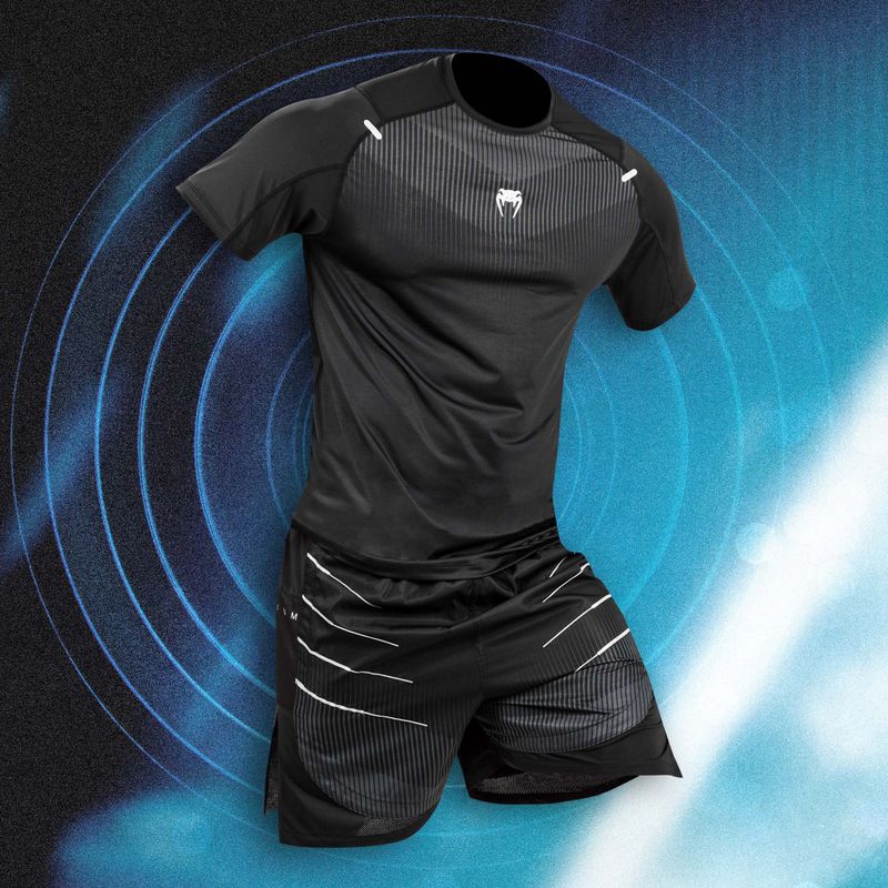 Venum Biomecha Dry Tech men's t-shirt black/grey 7