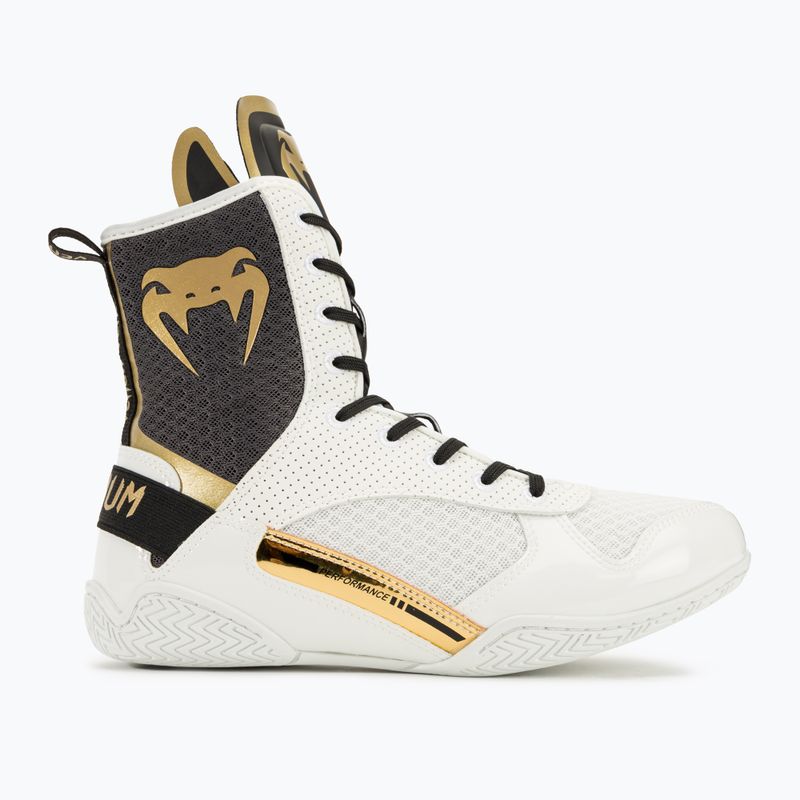 Venum Elite Boxing shoes white/black/gold 2