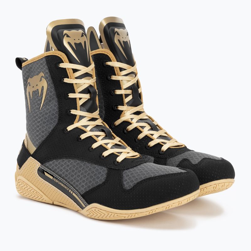 Venum Elite Boxing shoes black/beige 4