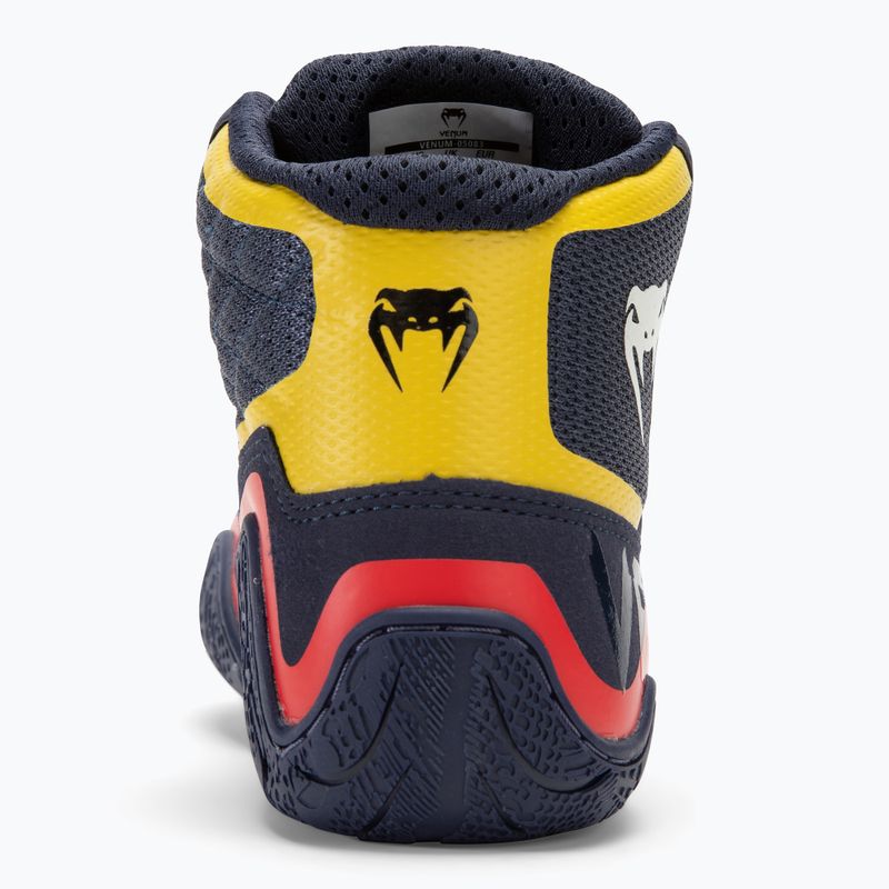 Venum Elite Wrestling boxing shoes blue/yellow 6