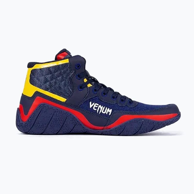 Venum Elite Wrestling boxing shoes blue/yellow 9