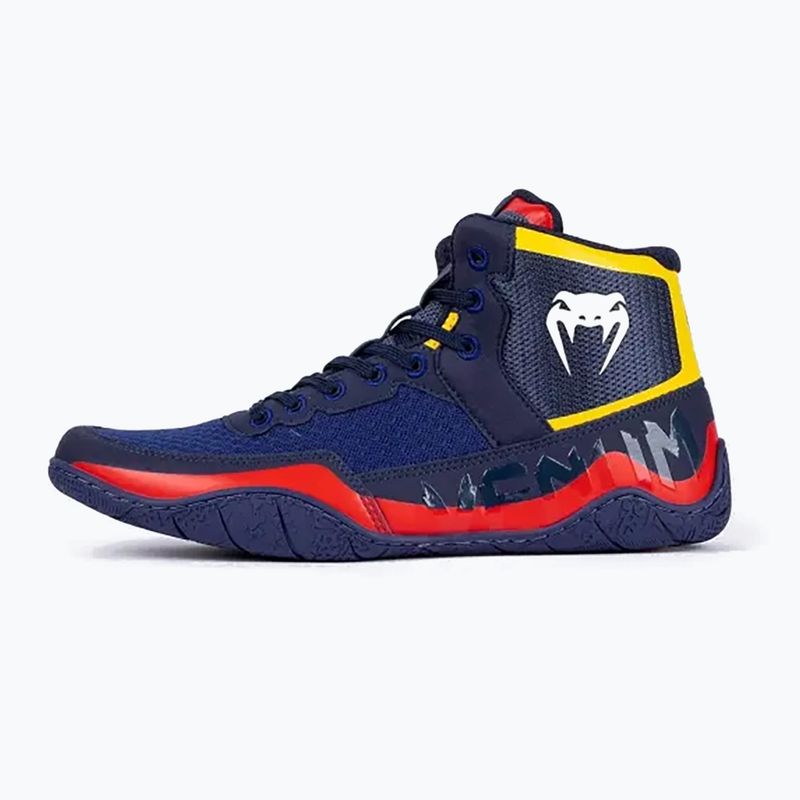 Venum Elite Wrestling boxing shoes blue/yellow 10