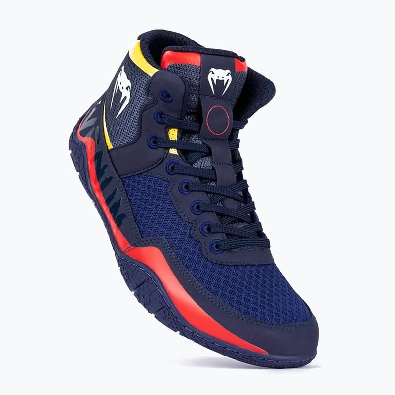 Venum Elite Wrestling boxing shoes blue/yellow 12