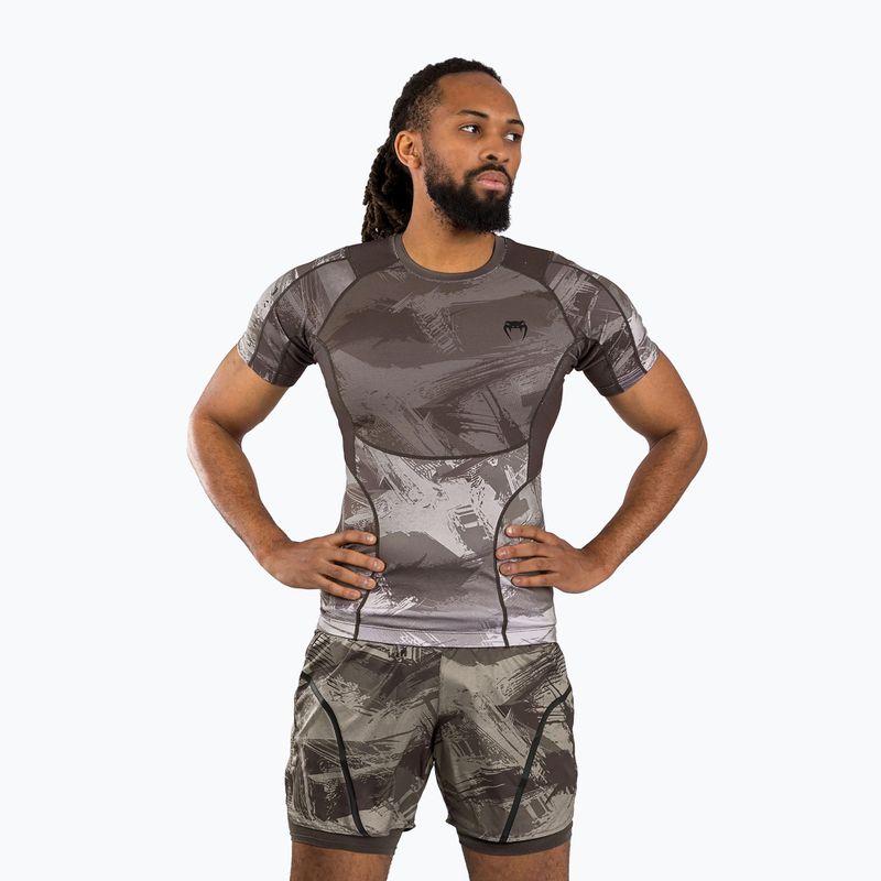 Men's Venum Electron 3.0 Rashguard sand T-shirt