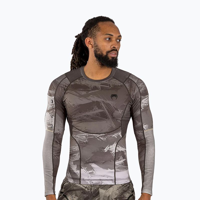 Men's Venum Electron 3.0 Rashguard sand Longsleeve