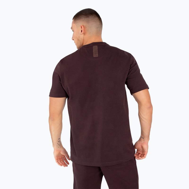 Venum Silent Power men's training shirt dark brown 3