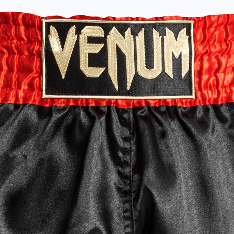 Men's training shorts Venum Classic Muay Thai red/black/gold 4