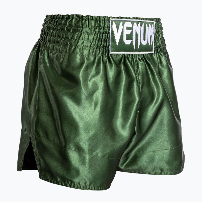 Menʼs training shorts Venum Classic Muay Thai khaki/white 4