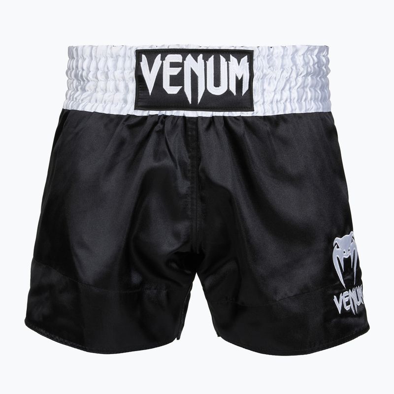 Menʼs training shorts Venum Classic Muay Thai black/white/gold