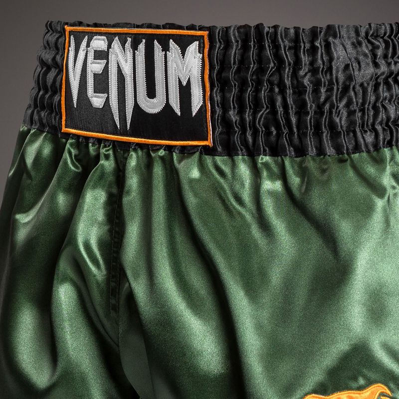 Men's training shorts Venum Classic Muay Thai green/gold/black 4