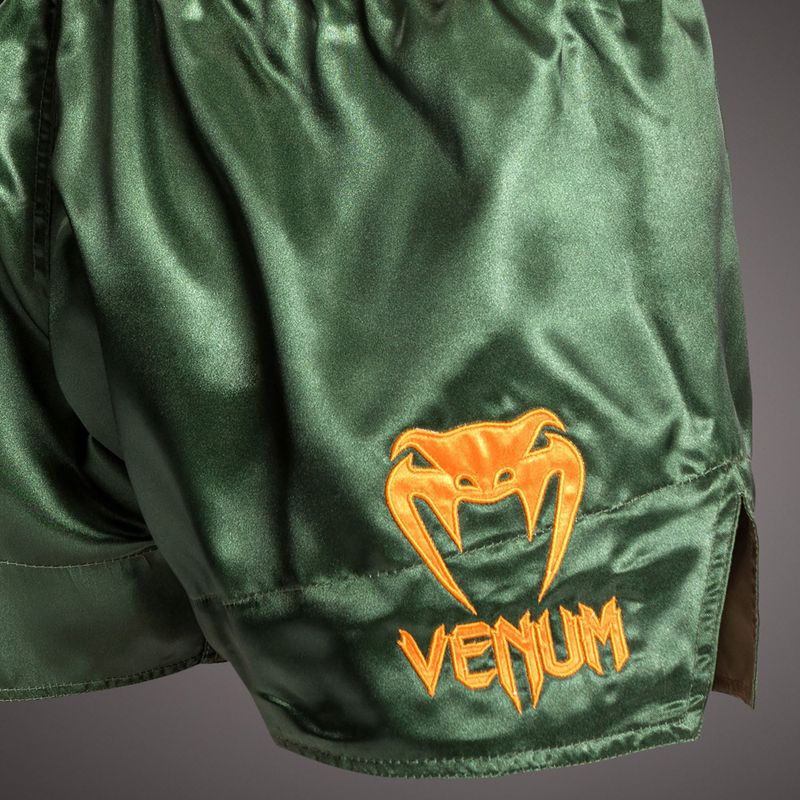 Men's training shorts Venum Classic Muay Thai green/gold/black 5