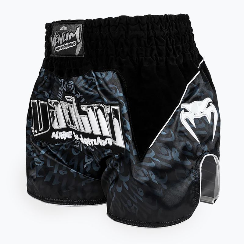 Venum Attack Muay Thai training shorts black/silver 5