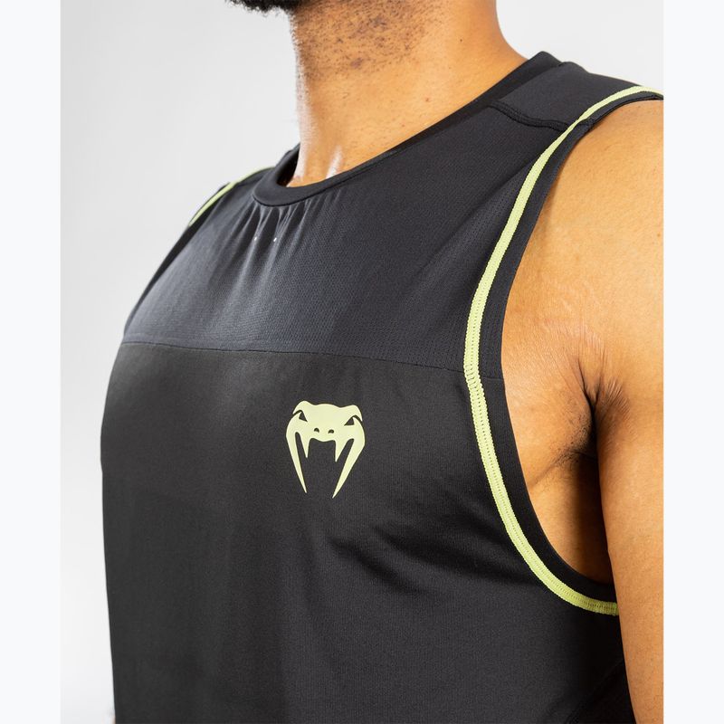 Men's tank top Venum Fusion 2.0 Dry-Tech black/yellow 4